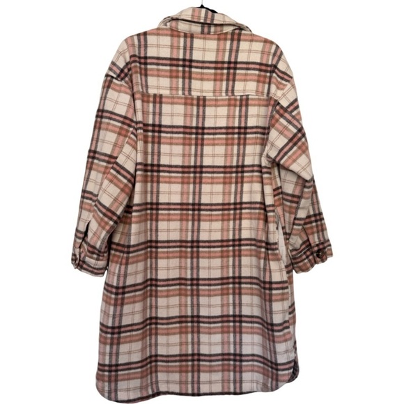 Plaid Flannel Shacket - Women's Size Large - Picture 5 of 5